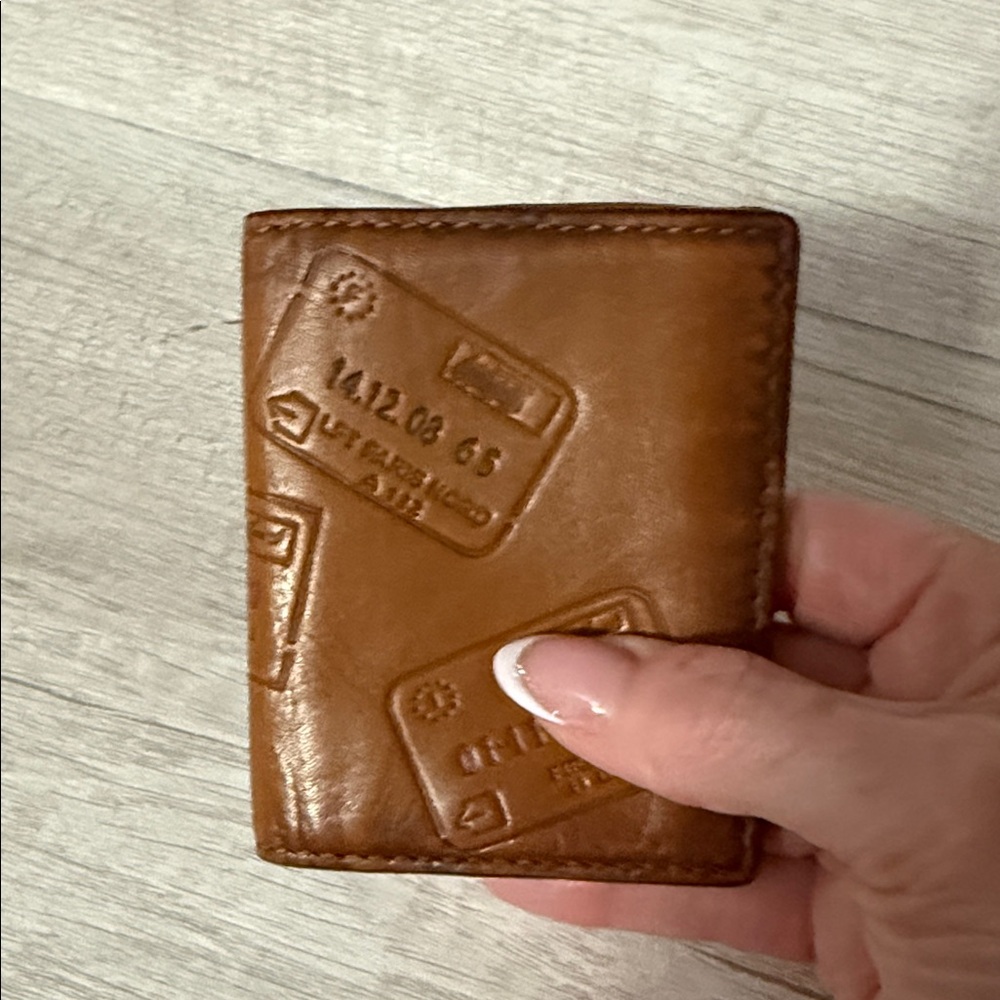 Patricia Nash Tan Leather Card Holder Wallet